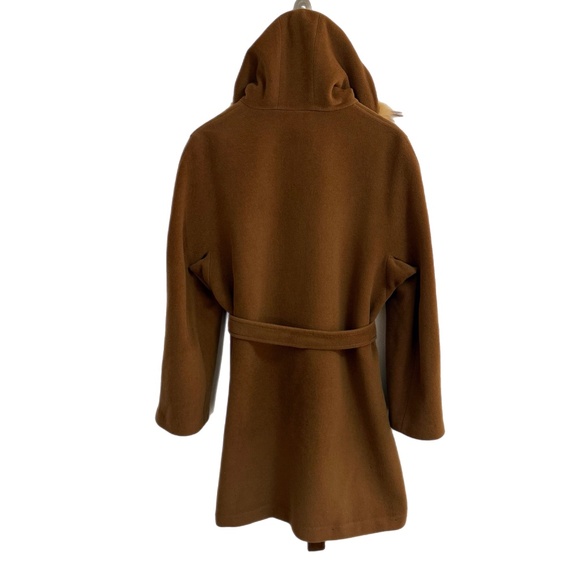 Wool Coat with Rabbit Fur Trim - Picture 7 of 12